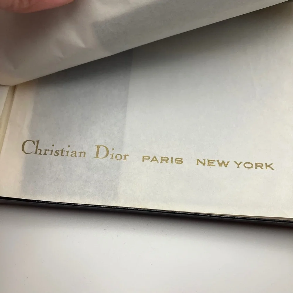 Vintage Christian Dior Les Bas Ultra‎ Derby Brown Nylon Stockings 9 S New READ